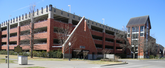 Elm Avenue Parking Facility has 576 spaces for commuters, faculty and staff.